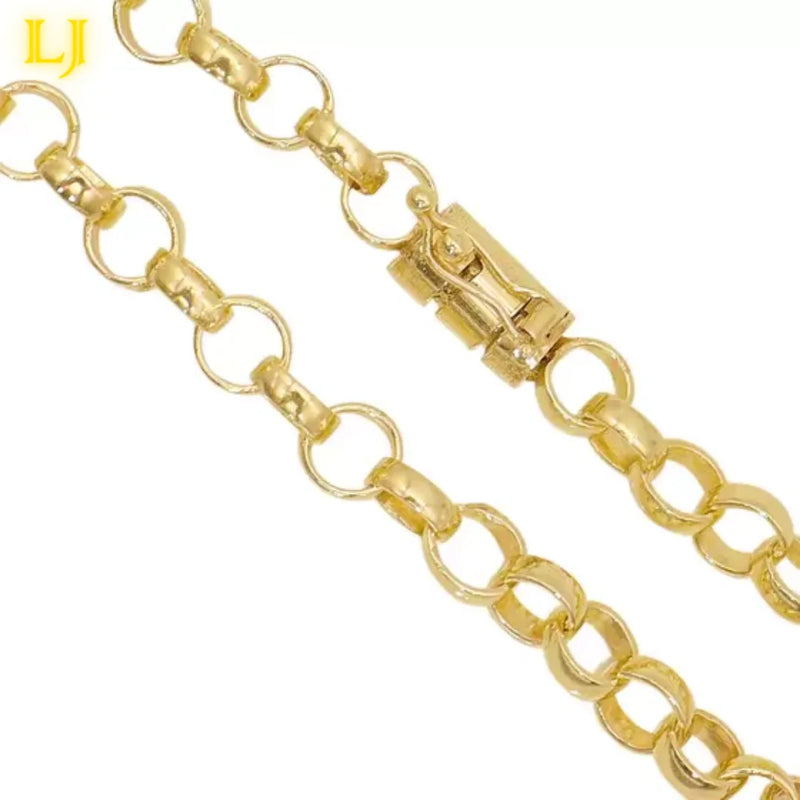Pulseira de moedas antigas de São Bento masculinas e femininas idênticas de moedas antigas de ouro 18K