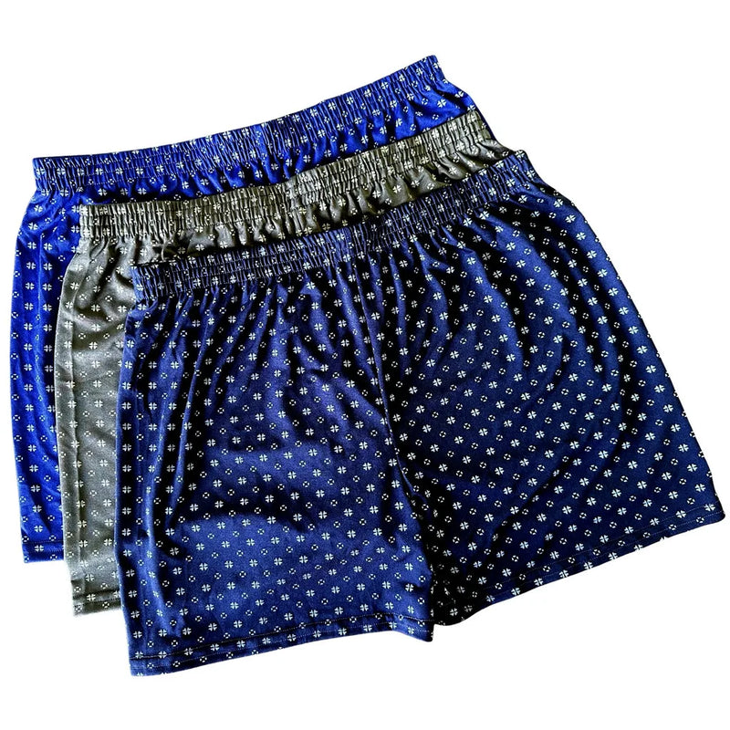 Kit 3 Samba Canção Pijama Estampado/Liso Masculino Short Webmodasjr