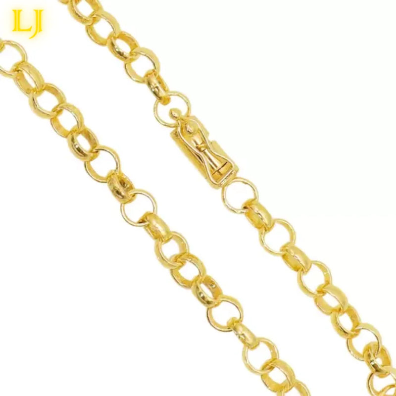 Pulseira de moedas antigas de São Bento masculinas e femininas idênticas de moedas antigas de ouro 18K