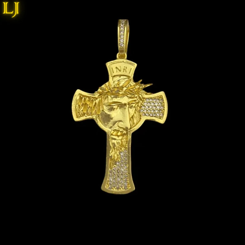 Pingente Crucifixo Masculino Eternal Guarantee Old Currency em Cor! Bíblia Cruz de Jesus Cristo 3D - FRETE GRÁTIS🔥