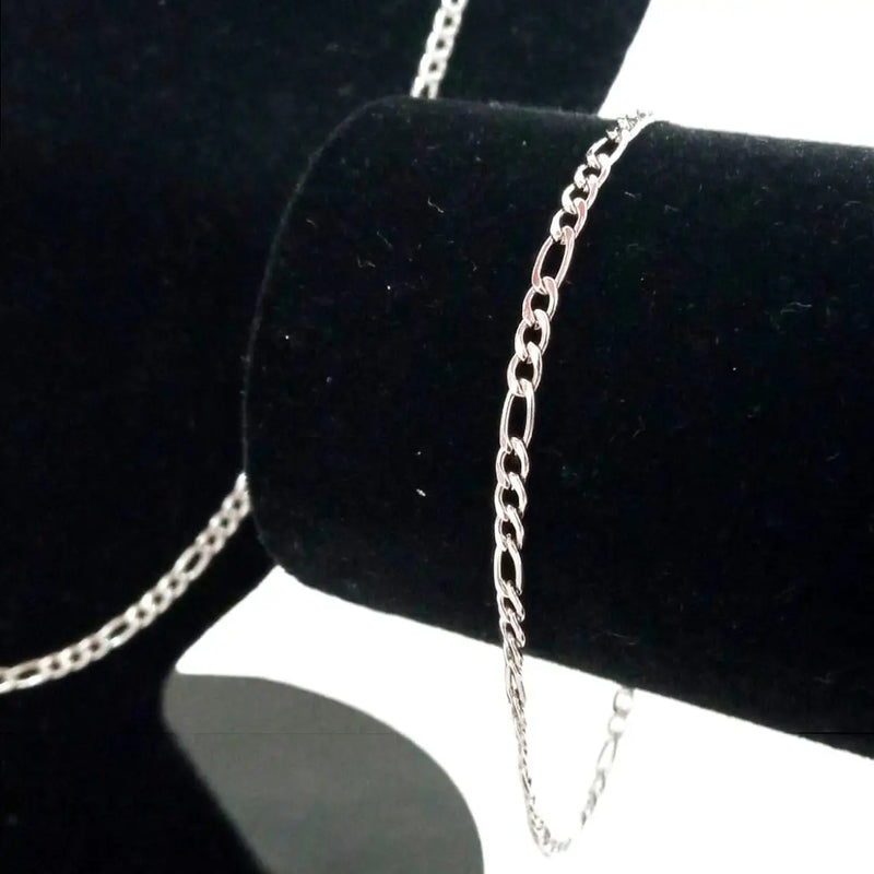 Conjunto Corrente Masculina 3x1 Prata Aço Inoxidável Conjunto Correntinha e Pulseira