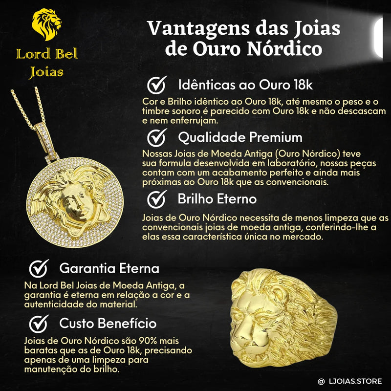 Kit de joias com corrente de 1 mm + pulseira de corrente de moeda antiga - brilho eterno 18K