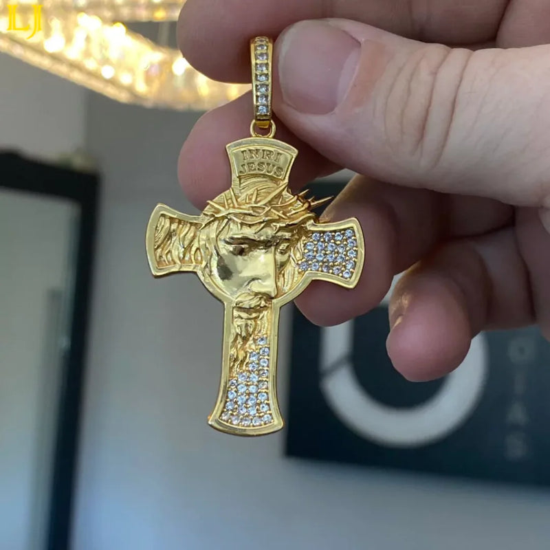 Pingente Crucifixo Masculino Eternal Guarantee Old Currency em Cor! Bíblia Cruz de Jesus Cristo 3D - FRETE GRÁTIS🔥