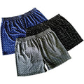 Kit 3 Samba Canção Pijama Estampado/Liso Masculino Short Webmodasjr