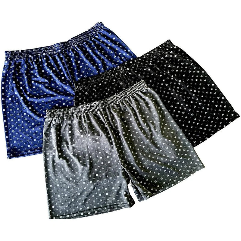 Kit 3 Samba Canção Pijama Estampado/Liso Masculino Short Webmodasjr