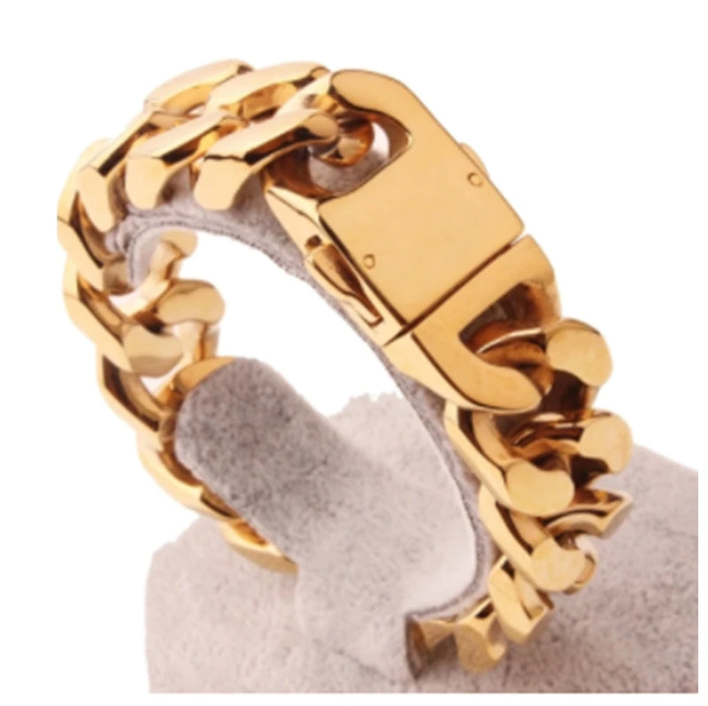 Pulseira Masculina 20mm Pulseira Cubana Para Fazendas
