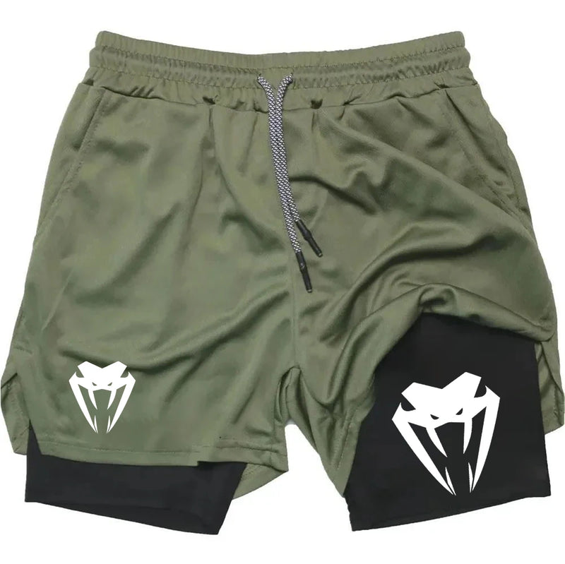 Shorts de Corrida Masculinos Fitness Esportivos Webmodasjr
