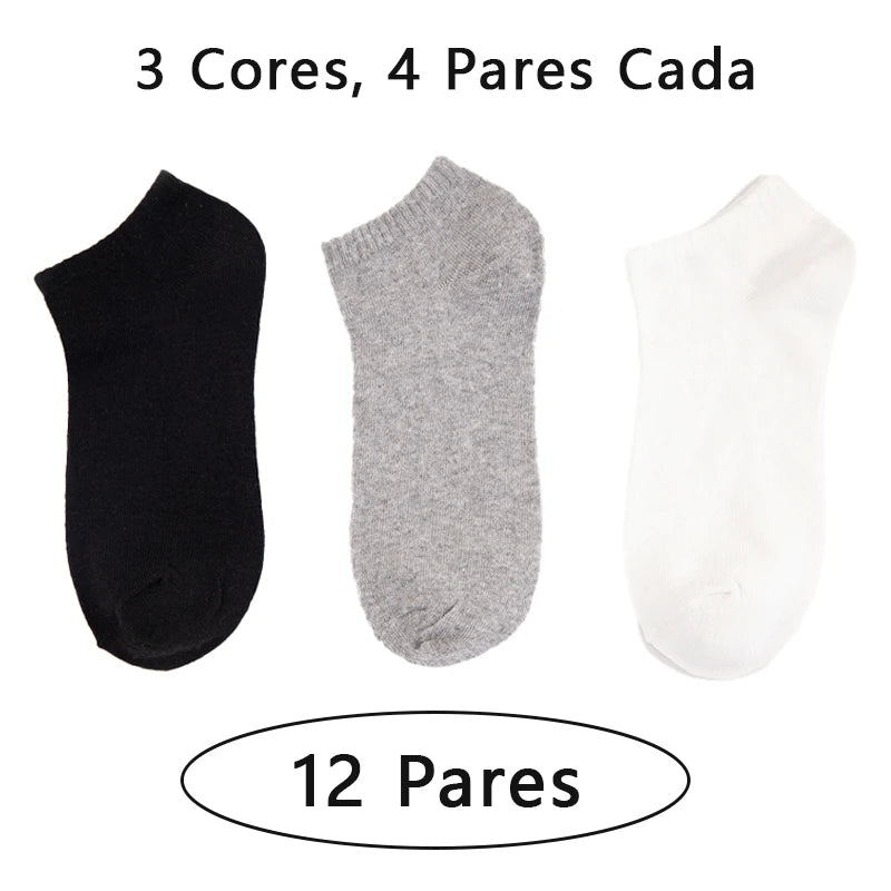 12 Pares de meia curtas Webmodasjr