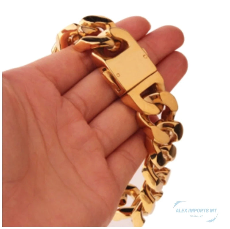 Pulseira Masculina 20mm Pulseira Cubana Para Fazendas