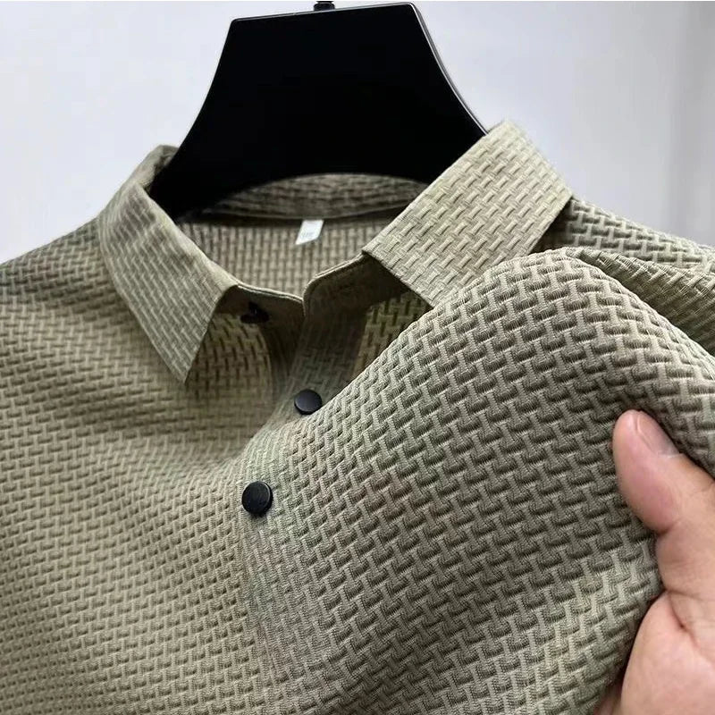 Nova Camisa Polo Masculina Casual De Manga Curta Com Estampa De Osso e Flor
