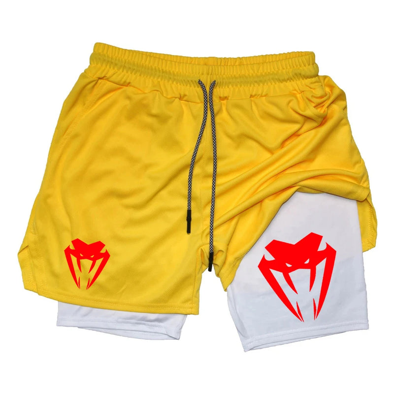 Shorts de Corrida Masculinos Fitness Esportivos Webmodasjr